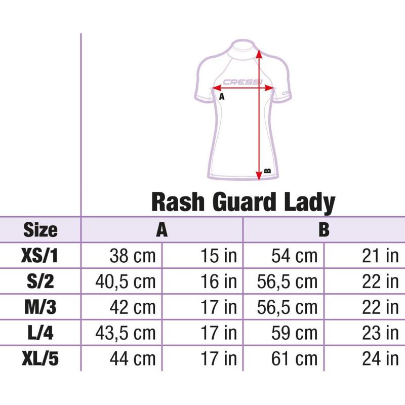 Cressi Aquamarine UV T-Shirt für Frauen XL