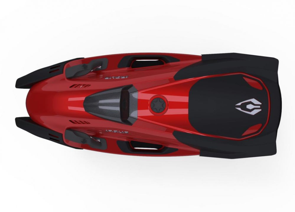 iAqua Unterwasser scooter SeaDart MAX+ Portside rot