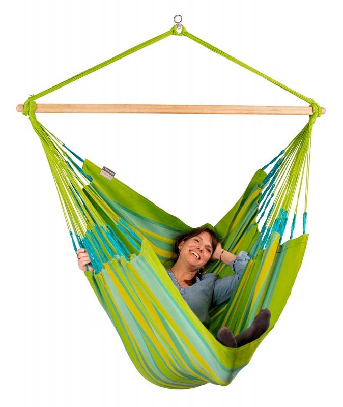 La Siesta Hängesessel Domingo Kingsize Limette grün