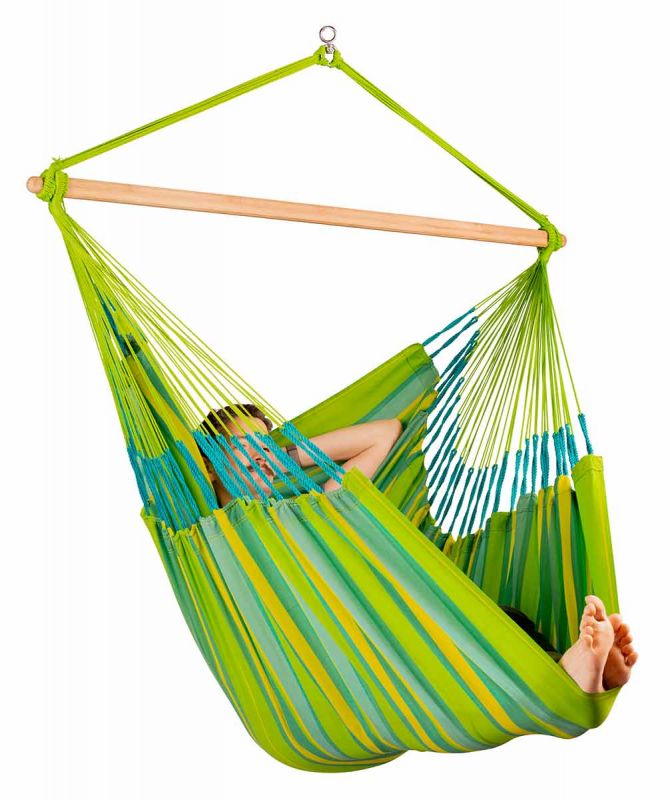 La Siesta Hängesessel Domingo Kingsize Limette grün