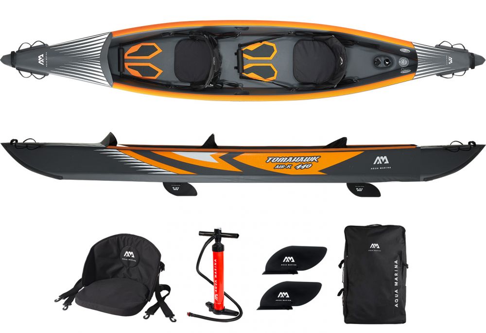 aqua marina tomahawk air k 440 2 personen spitzenkajak 