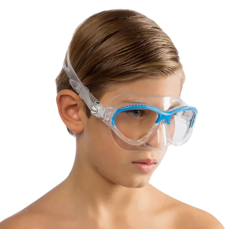 Cressi Kinder Tauchmaske Moon Transparent/Blau