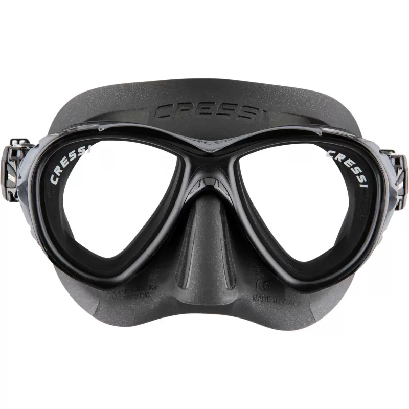 CRESSI kompakte Tauchmaske Naxos Schwarz