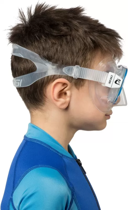 Cressi Perla Kinder Taucherbrille Transparent/Blau