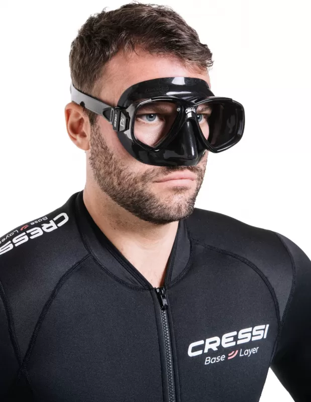 Cressi Perla Taucherbrille Schwarz