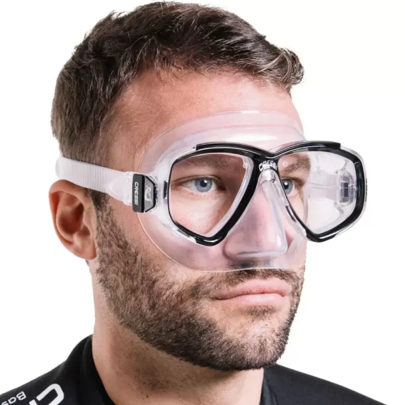 Cressi Perla Taucherbrille Transparent/Schwarz