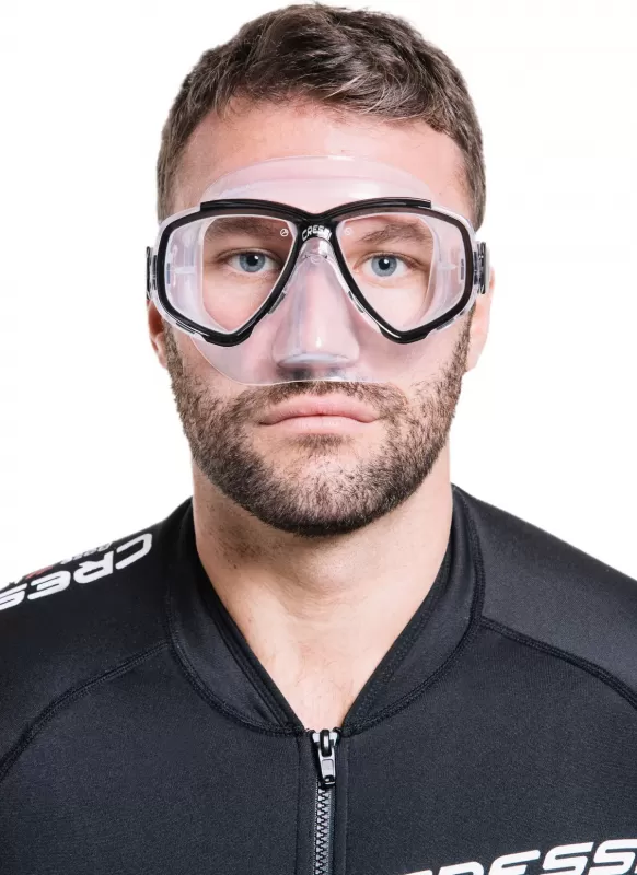 Cressi Perla Taucherbrille Transparent/Schwarz