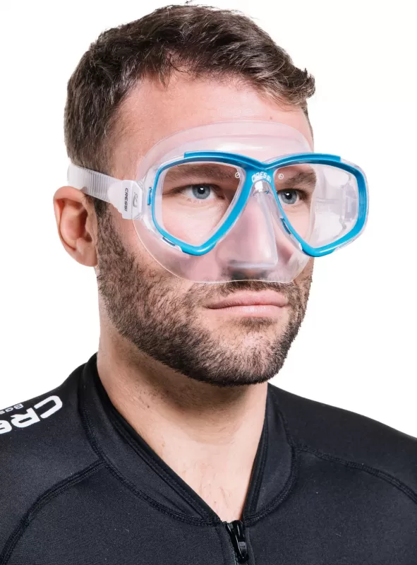 Cressi Perla Taucherbrille Wasserblau