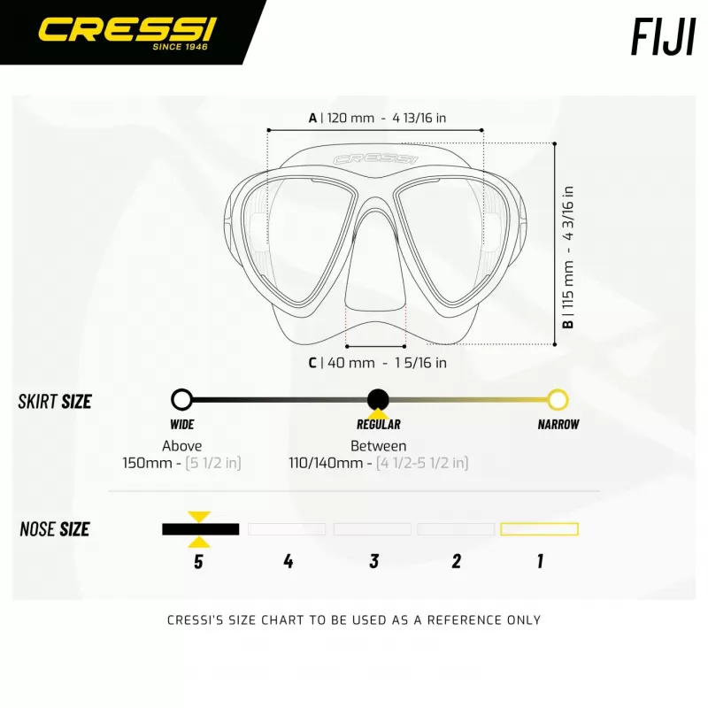 CRESSI Tauchmaske Fiji Blau