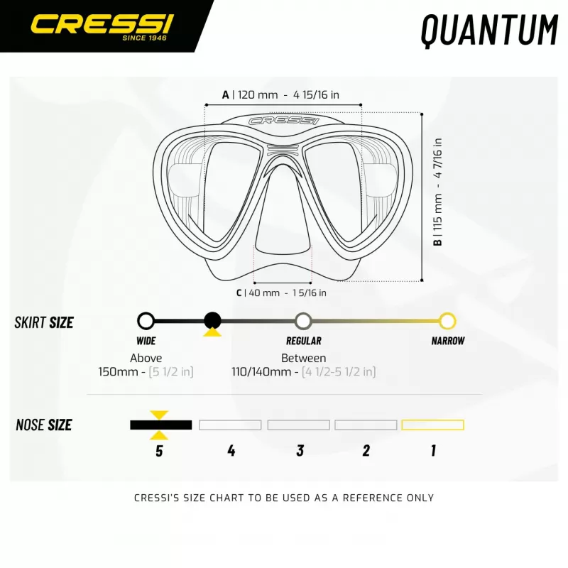 CRESSI Tauchmaske Quantum Blau