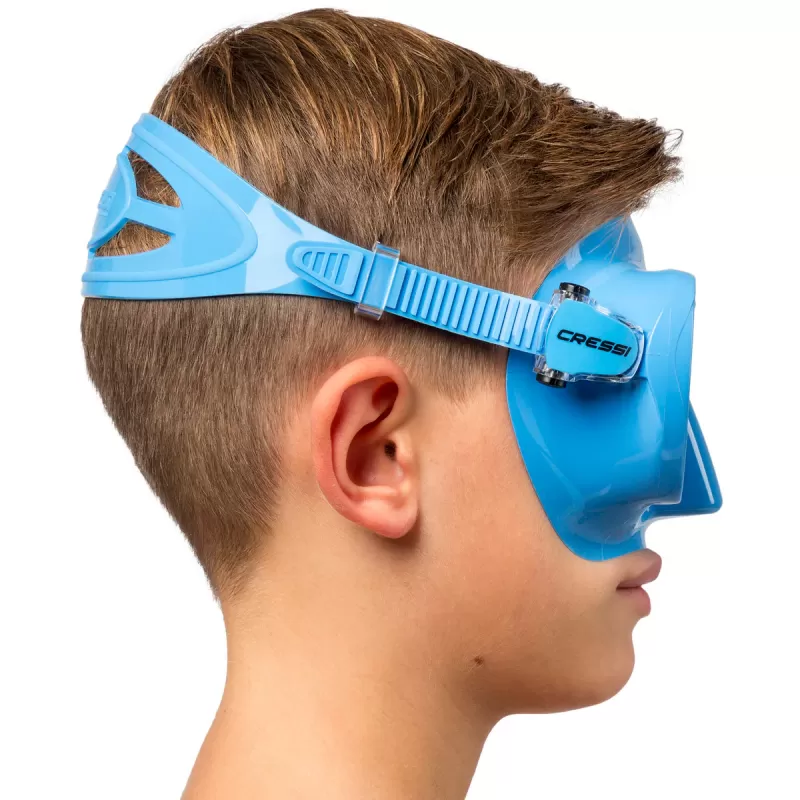 Cressi CRESSI F1 (Kinder/Jugend) Tauchmaske Blau