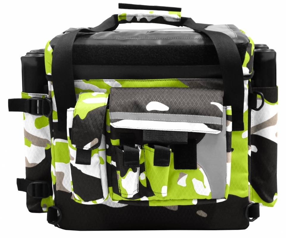 Anglertasche - Kiste Feelfree Camo Crate Bag 76L lime camouflage