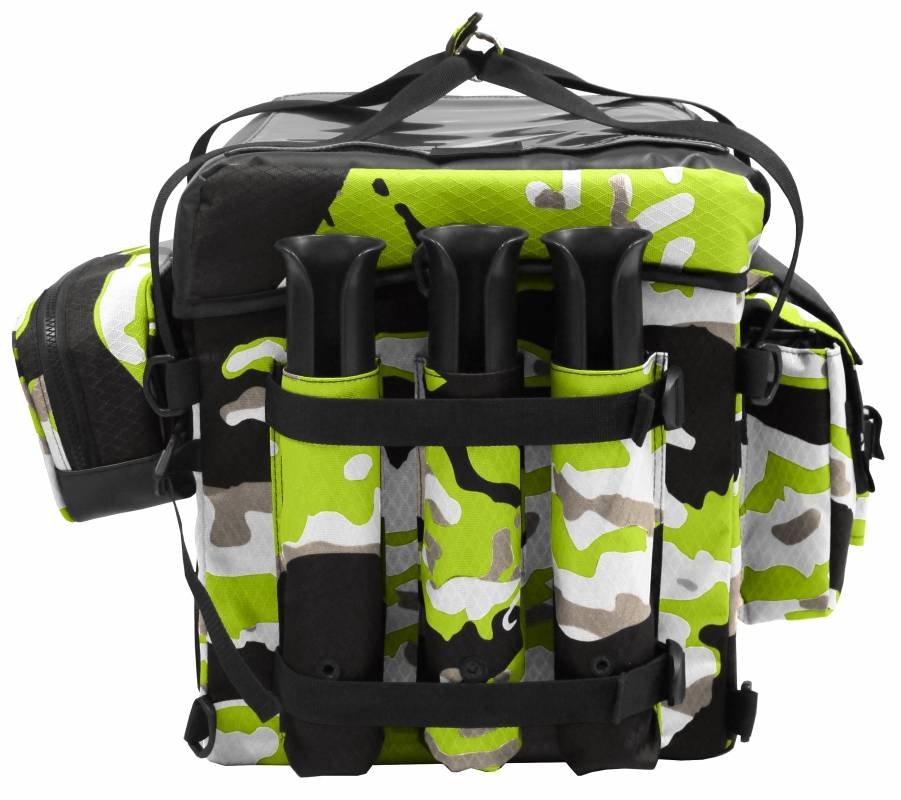 Anglertasche - Kiste Feelfree Camo Crate Bag 76L lime camouflage