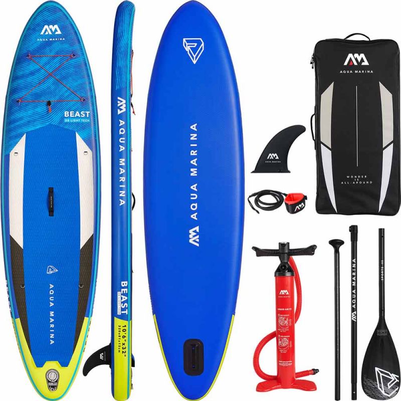 Aqua Marina SUP Board aufblasbar Beast 10’6″ + Paddel