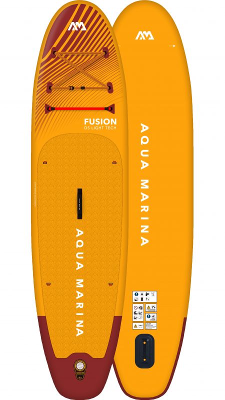 aqua marina sup board aufblasbar fusion 1010 paddel