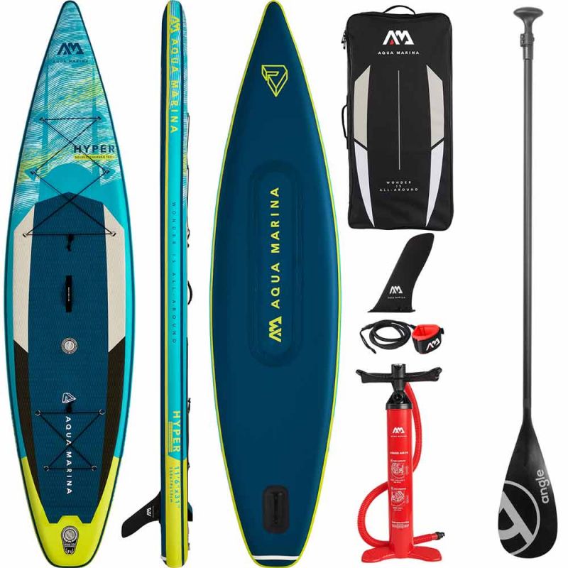 aqua marina sup board aufblasbar hyper paddel