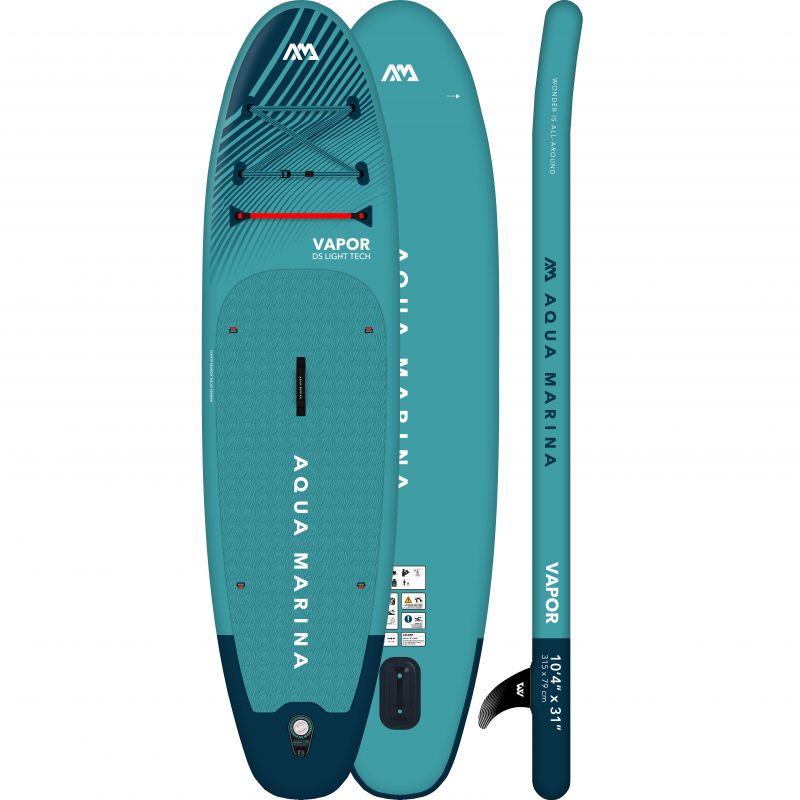 aqua marina sup board aufblasbar vapor 104 paddel