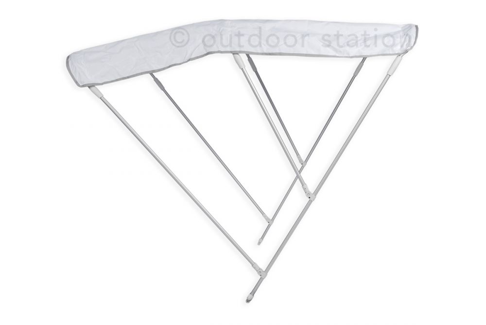 Bimini-Verdeck Sombrero 150x180x140 cm weiß