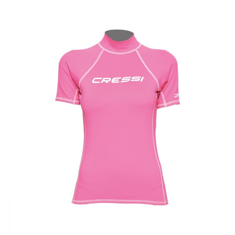 cressi damen rash guard rmel kurze rosa