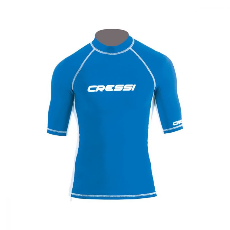 cressi herren rash guard rmel kurze blau