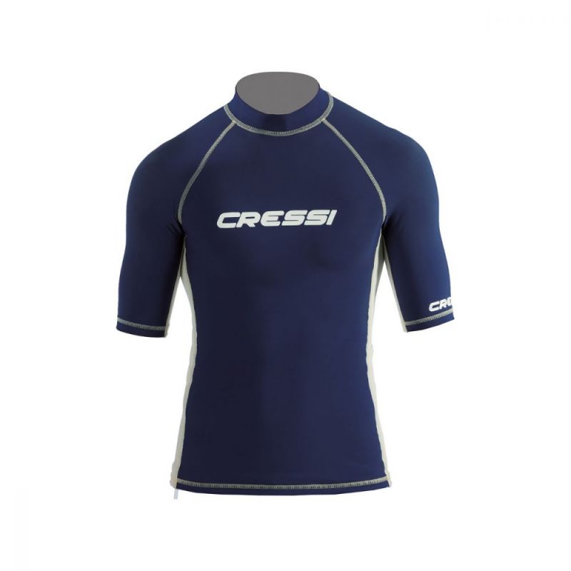 cressi herren rash guard rmel kurze dunkelblau