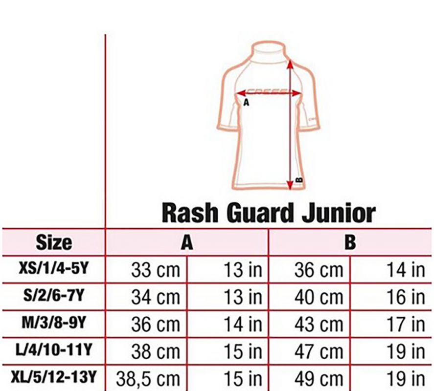 Cressi Rash Guard Ärmel Kurze für Kinder Blau 4