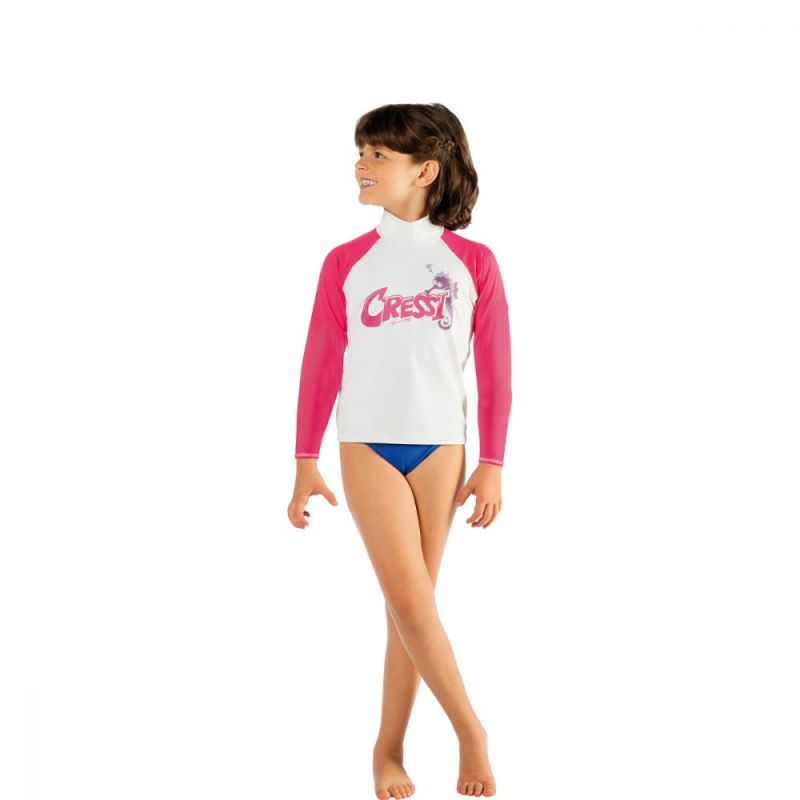 cressi rash guard rmel lange fur kinder rosa