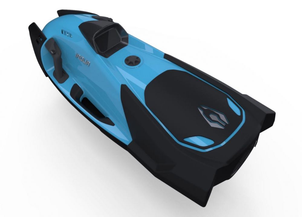 iAqua Unterwasser scooter SeaDart MAX Bahamas blau