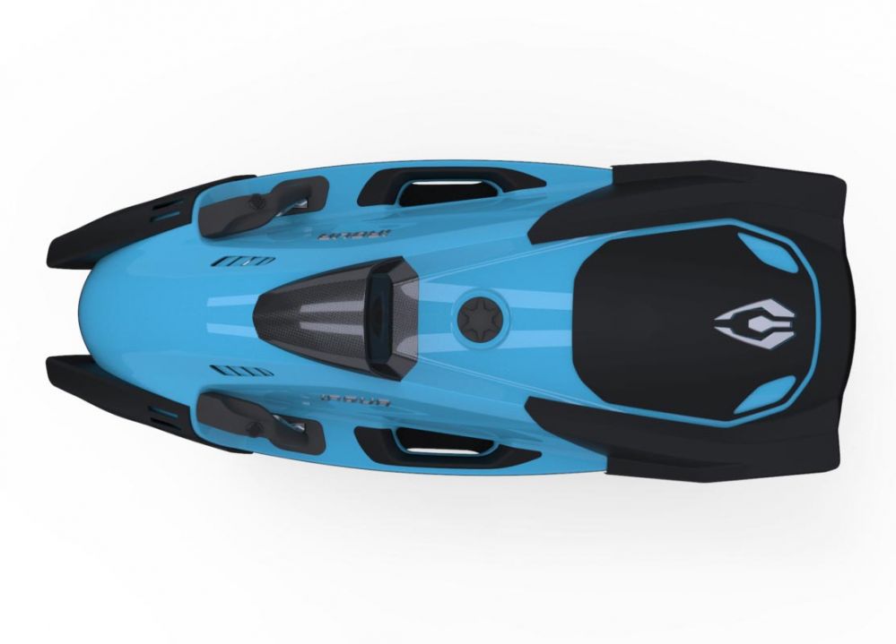 iAqua Unterwasser scooter SeaDart MAX Bahamas blau