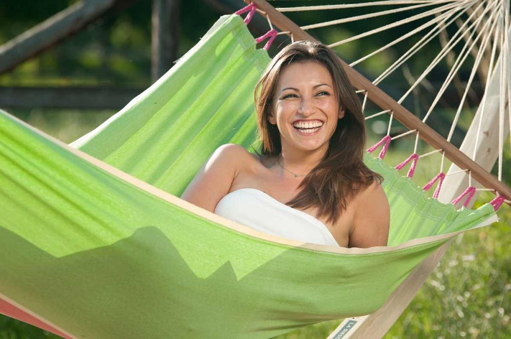 La Siesta Stabhängematte Fruta kiwi
