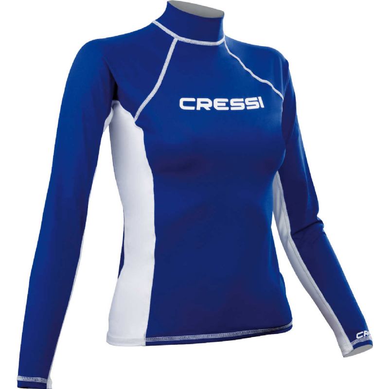 Cressi Damen Rash Guard Ärmel Lange Blau S