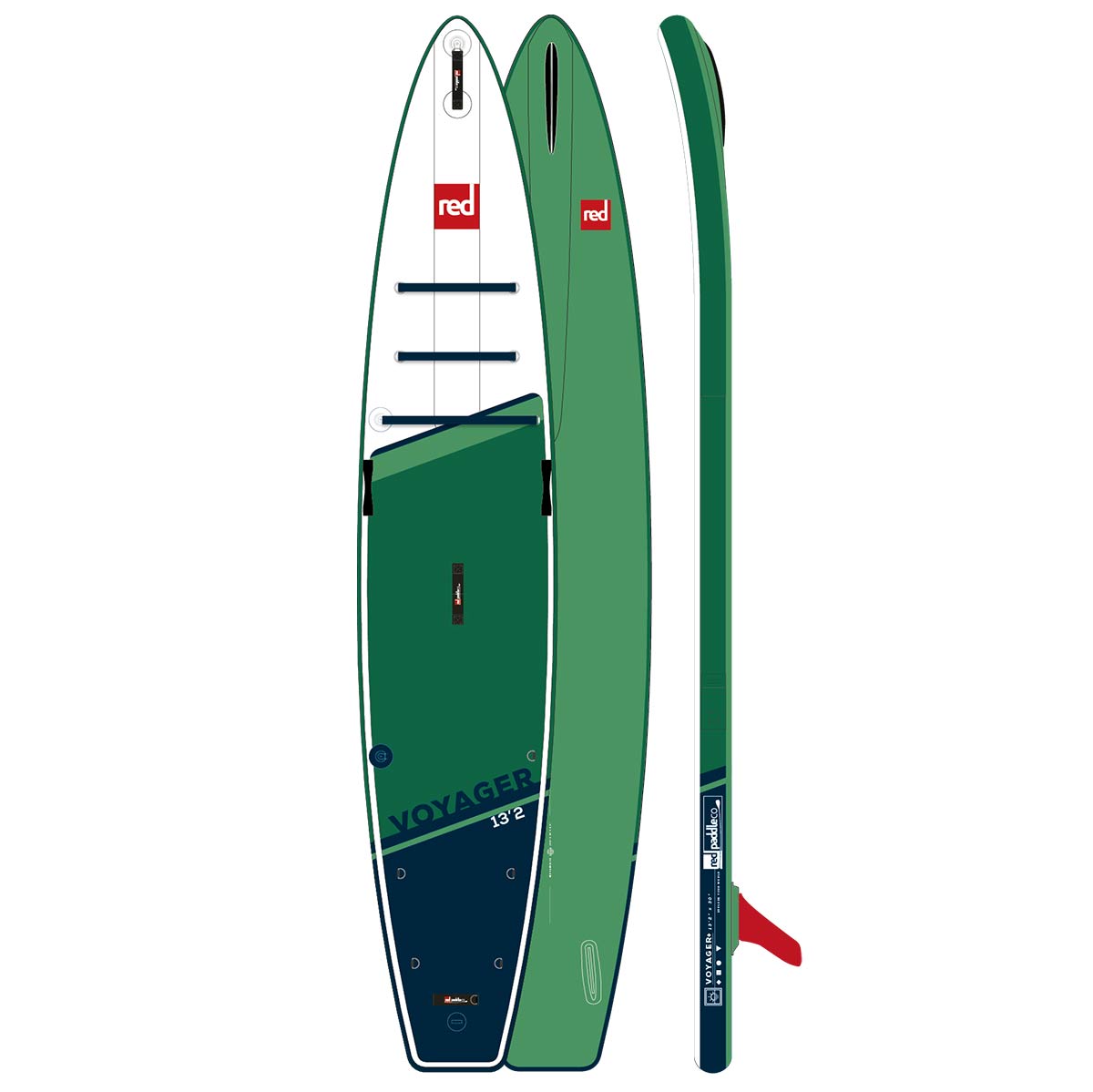 Red Paddle Co SUP Board 13'2'' Voyager + Angle PERFORMANCE Paddel
