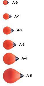 Polyform Kugelfender Serie A Orange A-2