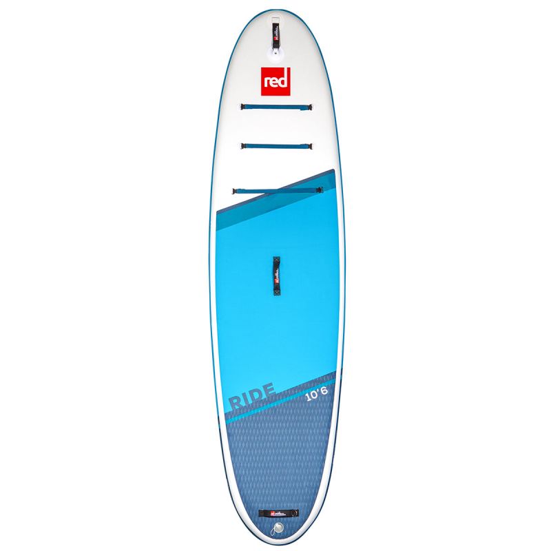Red Paddle Co SUP Board 10'6'' Ride blau + Angle HYBRID carbon Paddel