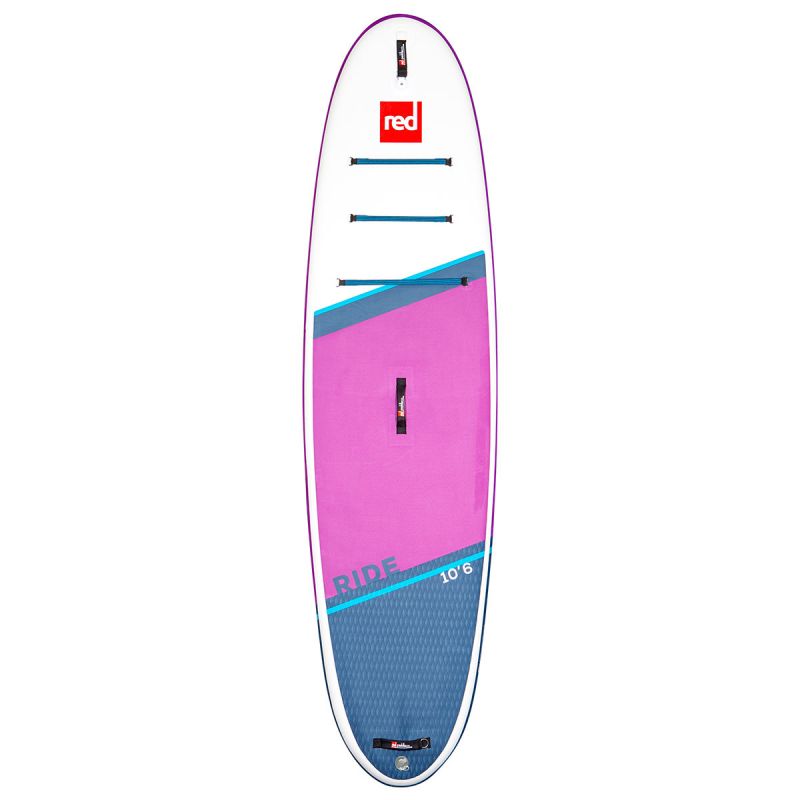 Red Paddle Co SUP Board 10'6'' Ride lila + Angle HYBRID carbon Paddel