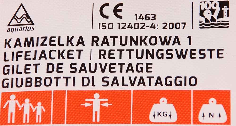 Rettungsweste Aquarius orange XL 100N