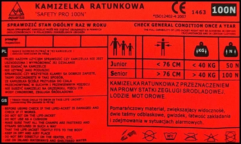 Rettungsweste Aquarius Safety PRO senior