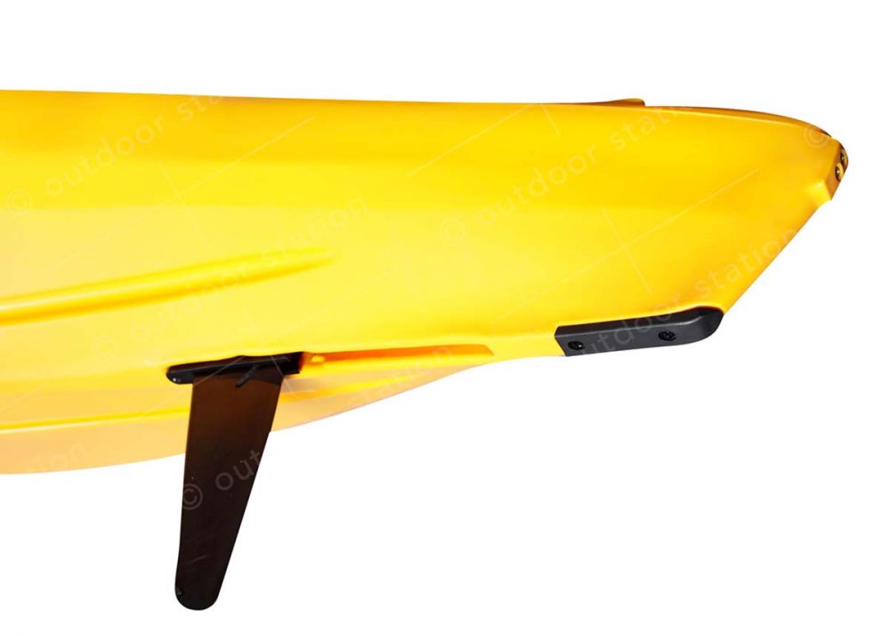 Sit in einer Kajak Seekajak Feelfree Aventura v2 125 gelb
