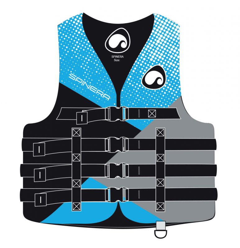 Schwimmweste Jet Ski Deluxe Nylon 50N blue S