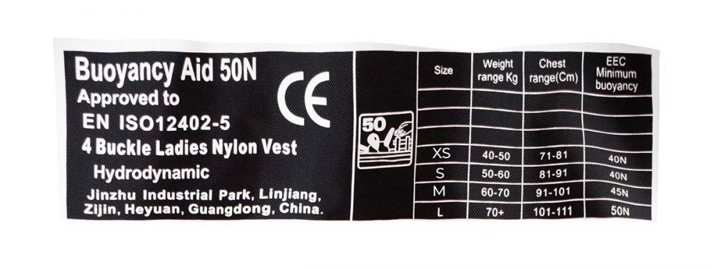 Schwimmweste Jet Ski Deluxe Nylon 50N pink L