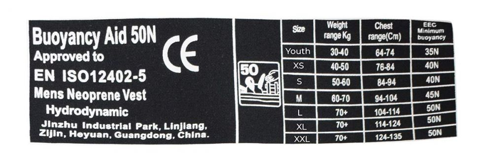 Spinera Ski Relax Neoprene 50N schwimmweste grau L