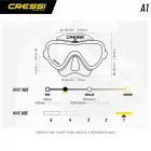 CRESSI Anti-fog A1 Tauchmaske Schwarz