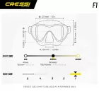 CRESSI F1 Tauchmaske Frameless Weiß