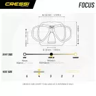 CRESSI Focus Tauchmaske Schwarz