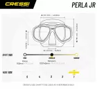 Cressi Perla Kinder Taucherbrille Limette