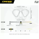 CRESSI Tauchmaske Fiji Schwarz