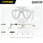 CRESSI Tauchmaske Quantum Schwarz/rot