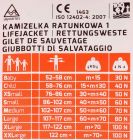 Rettungsweste Aquarius orange S 60N