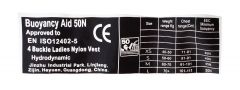 Schwimmweste Jet Ski Deluxe Nylon 50N pink S
