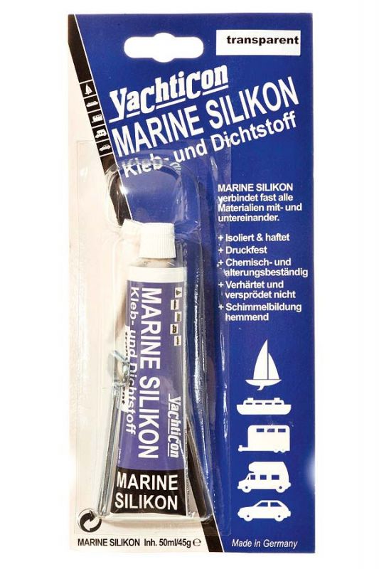 yachticon marine silikonschlauch transparent 50g